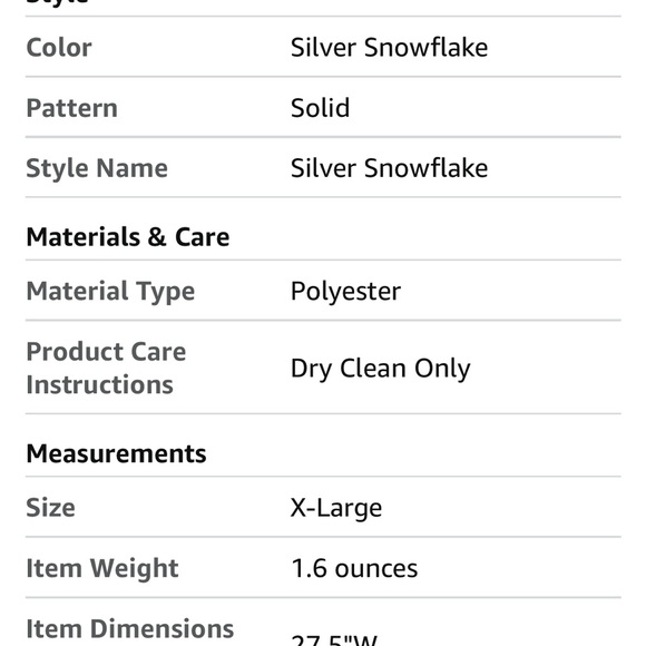 Snowflake Runner Silver 120 Inch Sheer Chiffon Gauze Runner, Winter Decoration - Picture 13 of 14